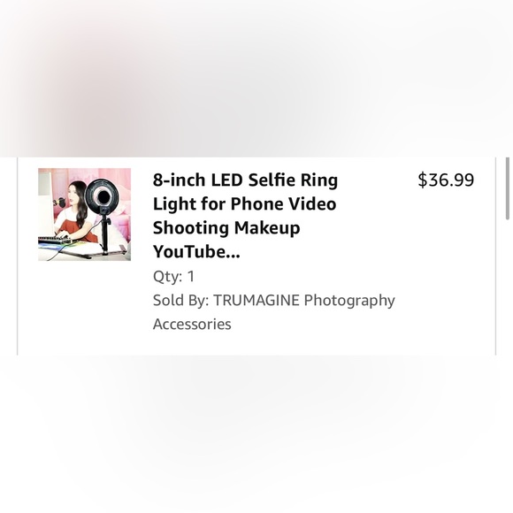 8-inch LED Selfie Ring Light for Phone Video Shooting Makeup YouTube Portrait - Picture 3 of 8